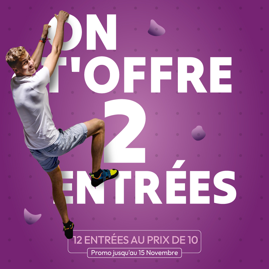 Climb Up Caen : 12 entrées au prix de 10